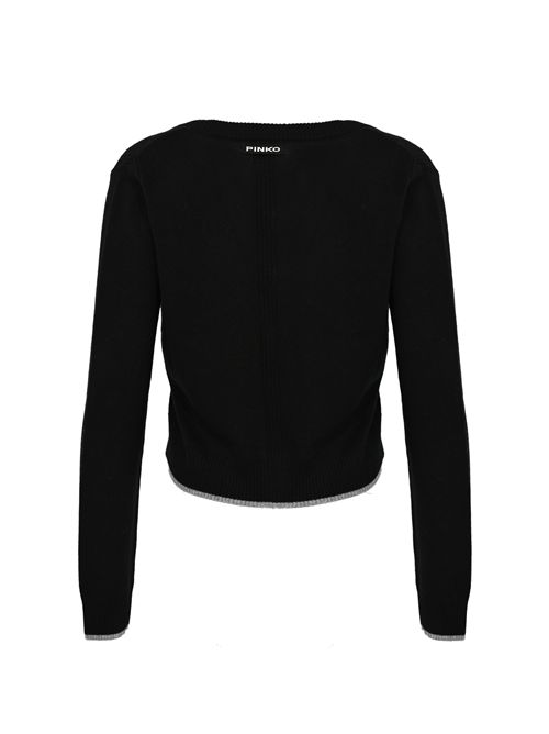 Cardigan Stromboli in misto lana e cashmere Nero PINKO | 105447 A2Q9Z99